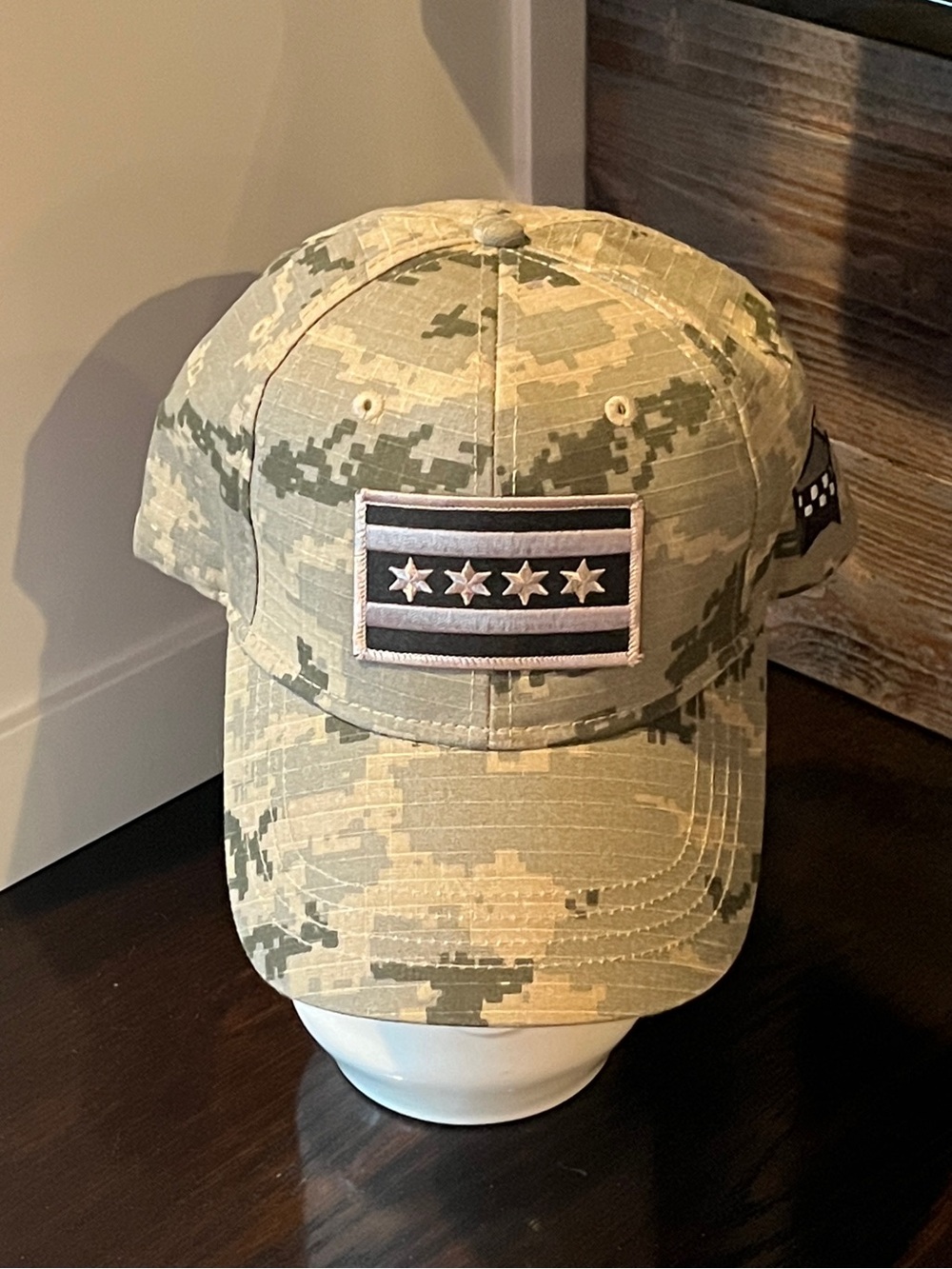 Chicago Flag Digi Camo Adjustable Hat